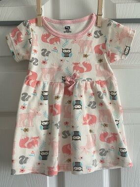 HB Woodland Print baby dress